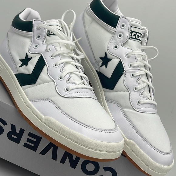 Converse Men’s Sneakers 166247C
FASTBREAK PRO MID WHITE/DEEP EMERALD/GUM - Picture 6 of 16